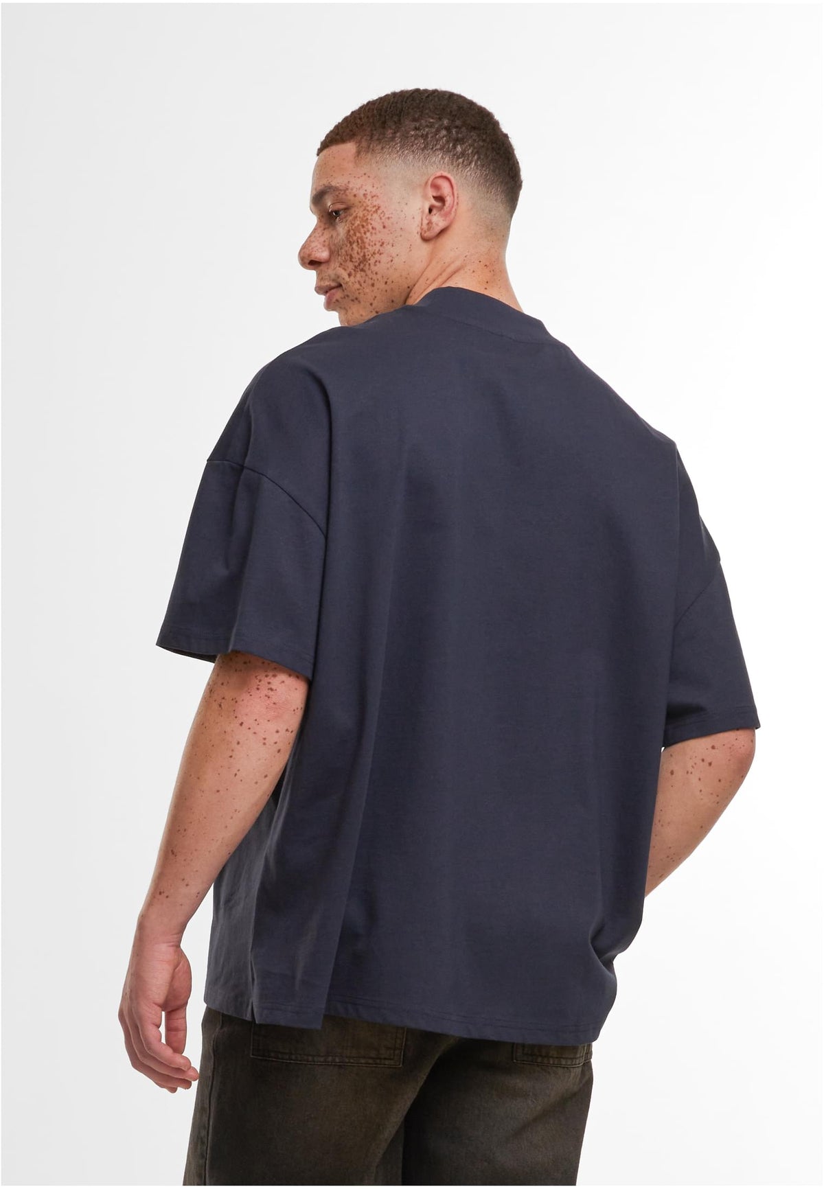 Oversized Mock Neck Tee - workoutbrands.com