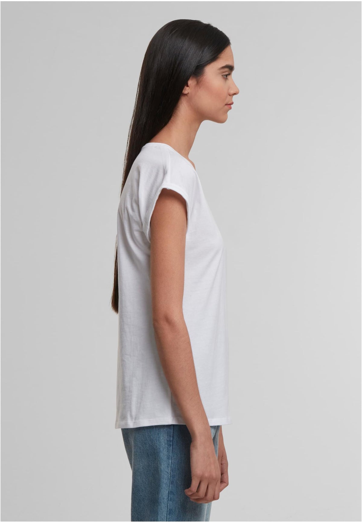 Ladies Regular Extended Shoulder Tee - workoutbrands.com