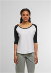 Ladies 3/4 Contrast Raglan Tee