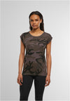 Ladies Extended Shoulder Camo Tee