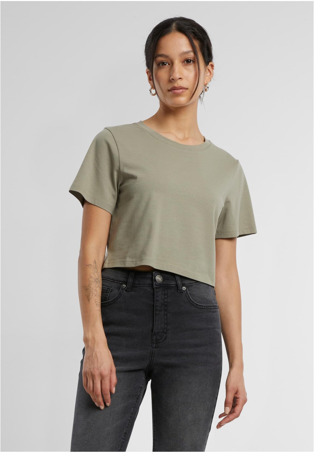 Ladies Cropped Tee - workoutbrands.com