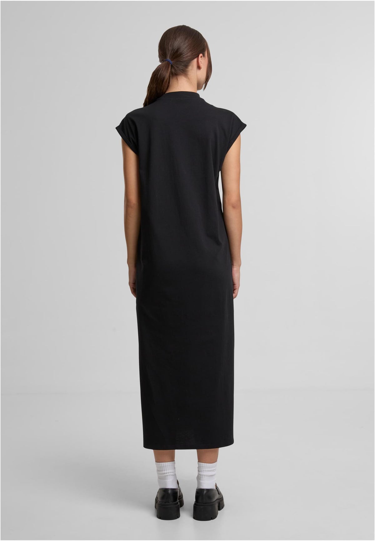 Ladies Long Extended Shoulder Dress - workoutbrands.com
