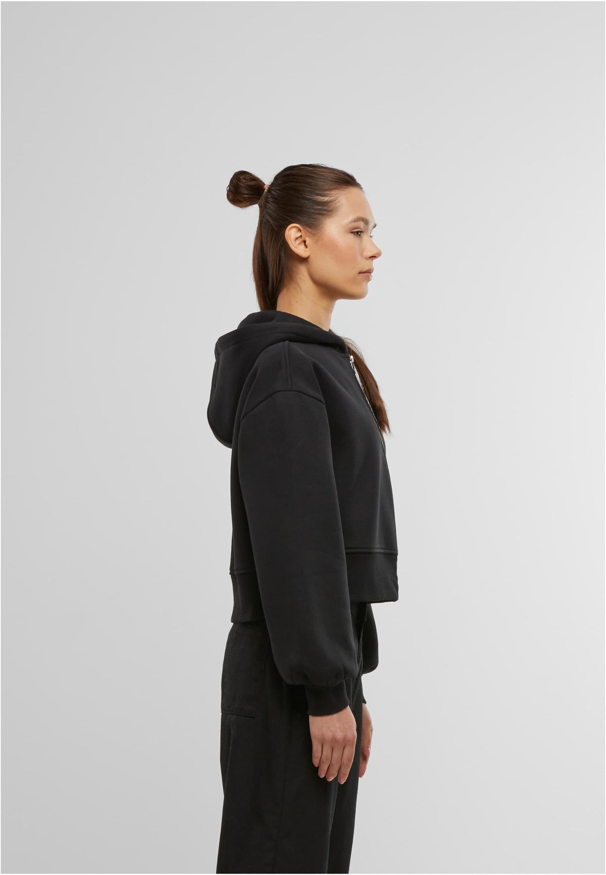 Ladies Short Oversized Zip Jacket - workoutbrands.com