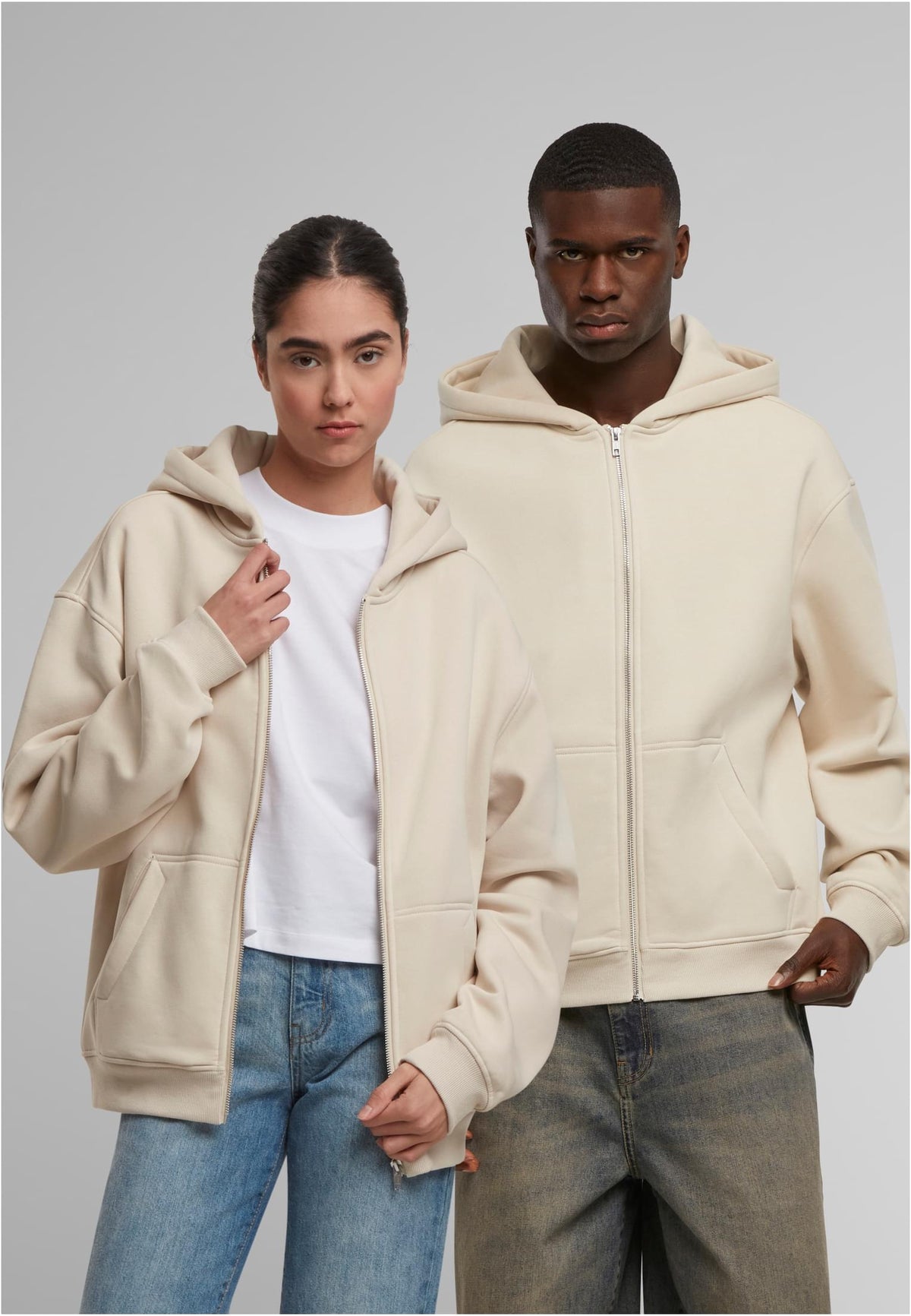 Oversized Zip Hoody - workoutbrands.com