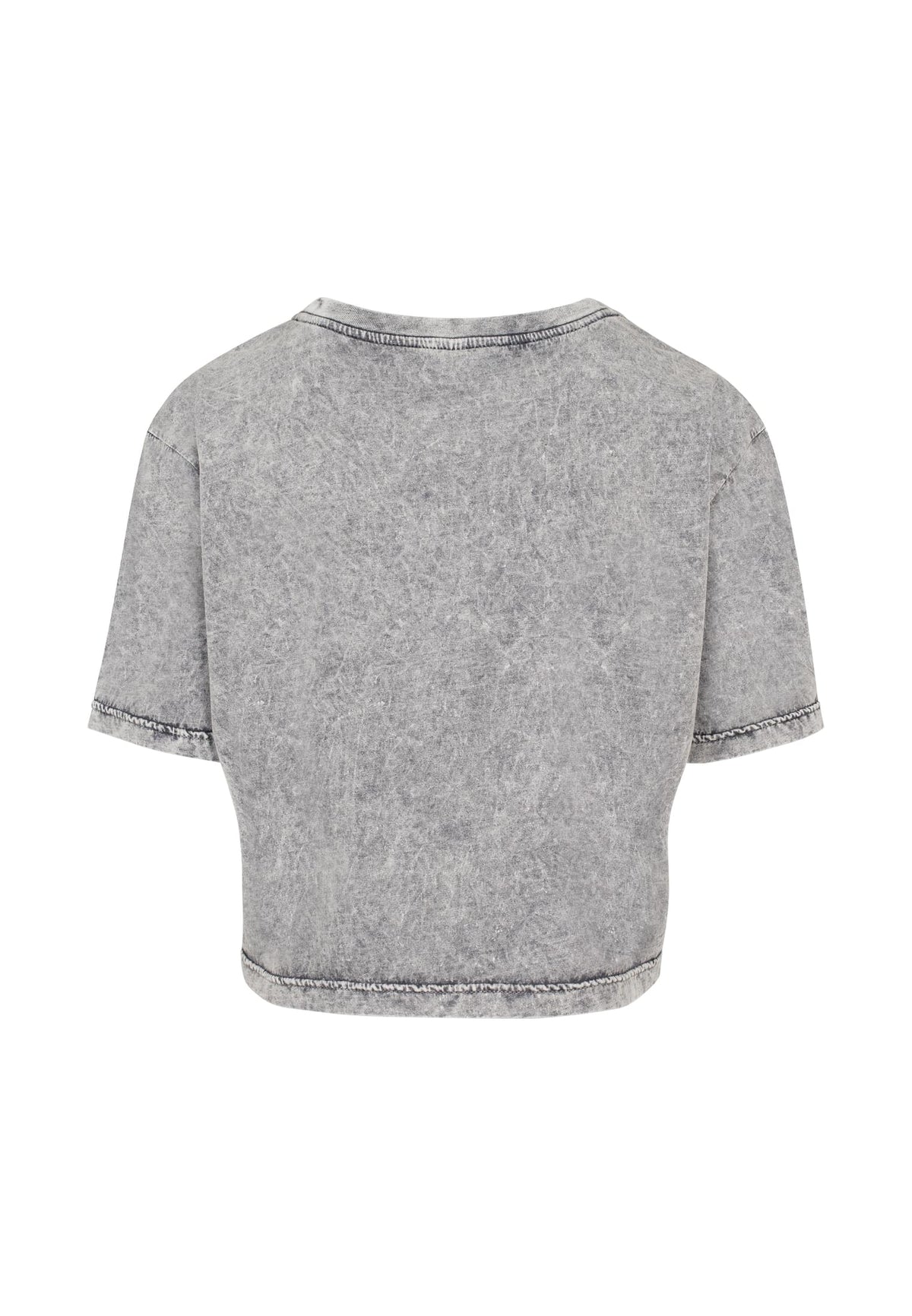 Ladies Acid Washed Cropped Tee - workoutbrands.com