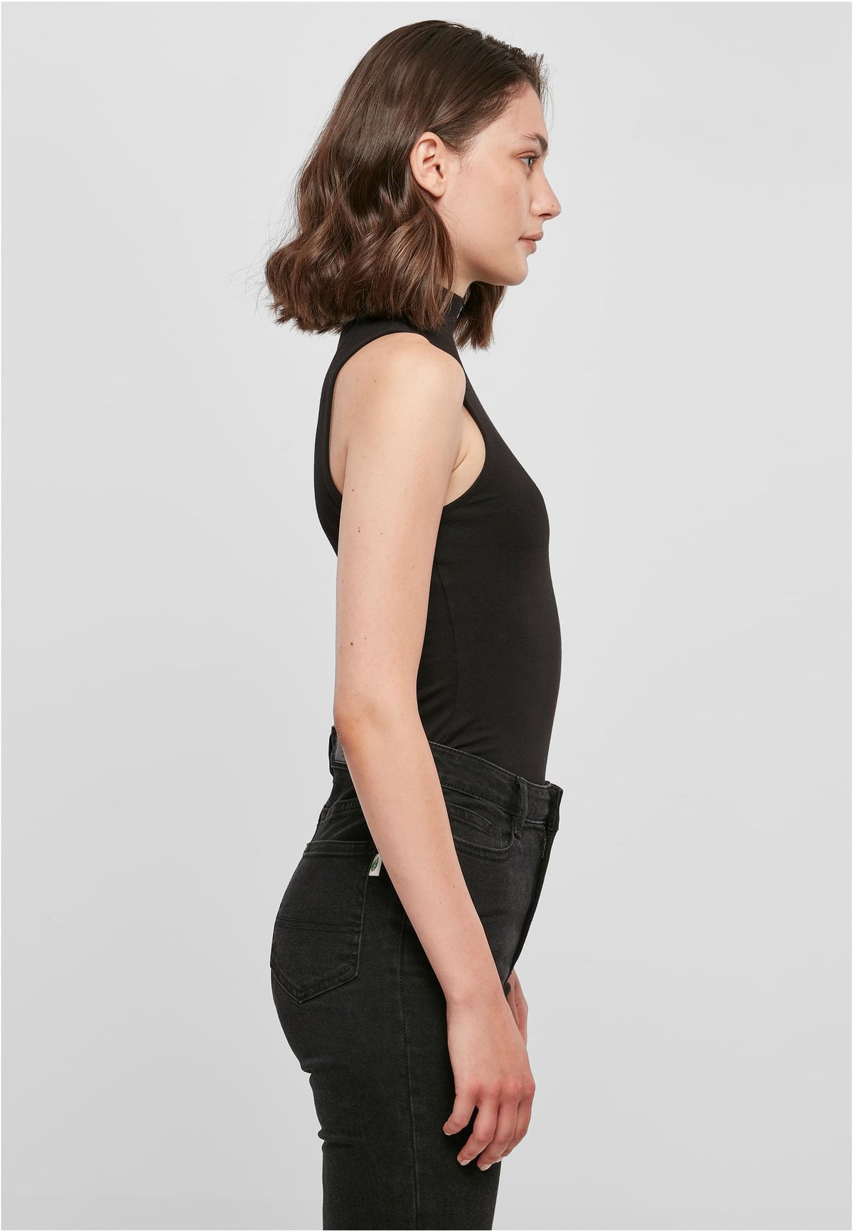 Ladies Sleeveless Turtleneck Body - workoutbrands.com