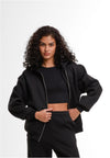 Ladies Loose Fit Zip Hoody