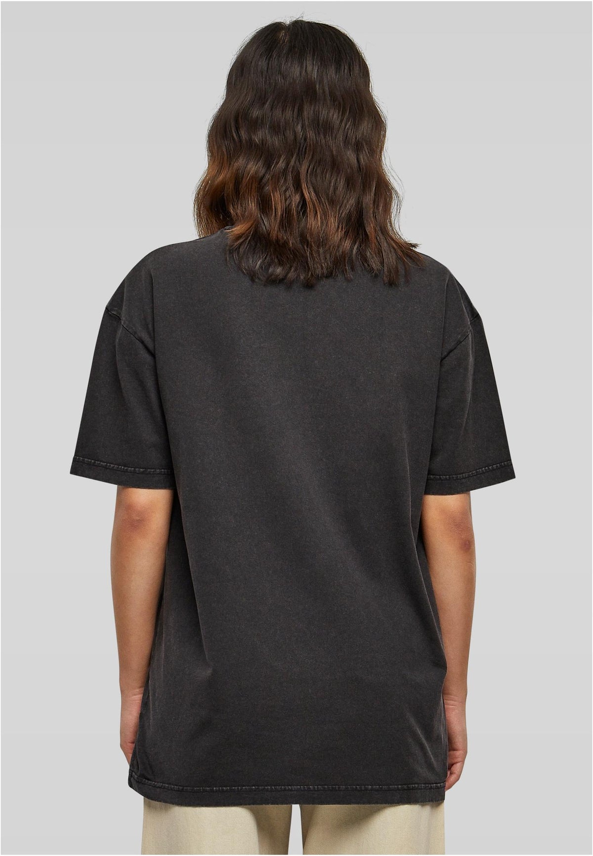 Ladies Oversized Acid Wash Tee - workoutbrands.com