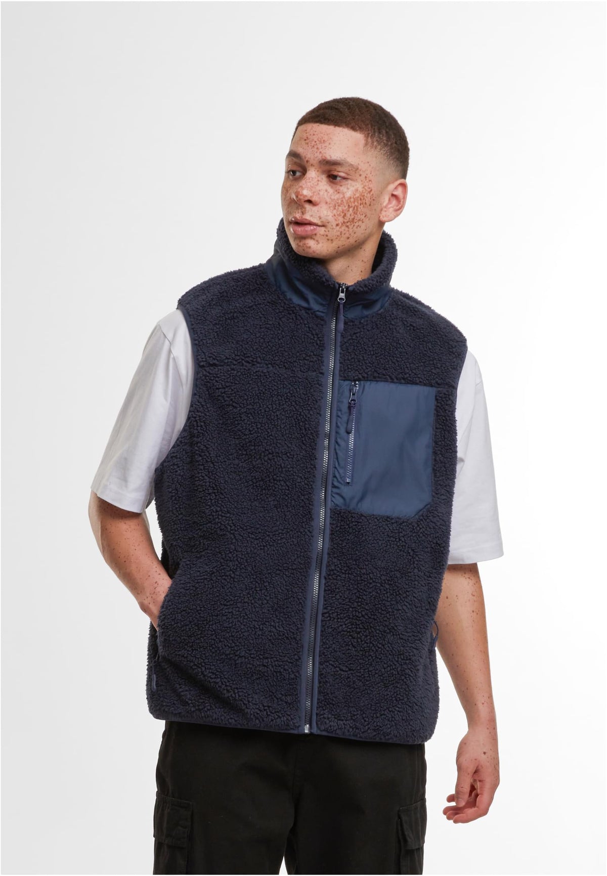 Bonded Sherpa Vest - workoutbrands.com