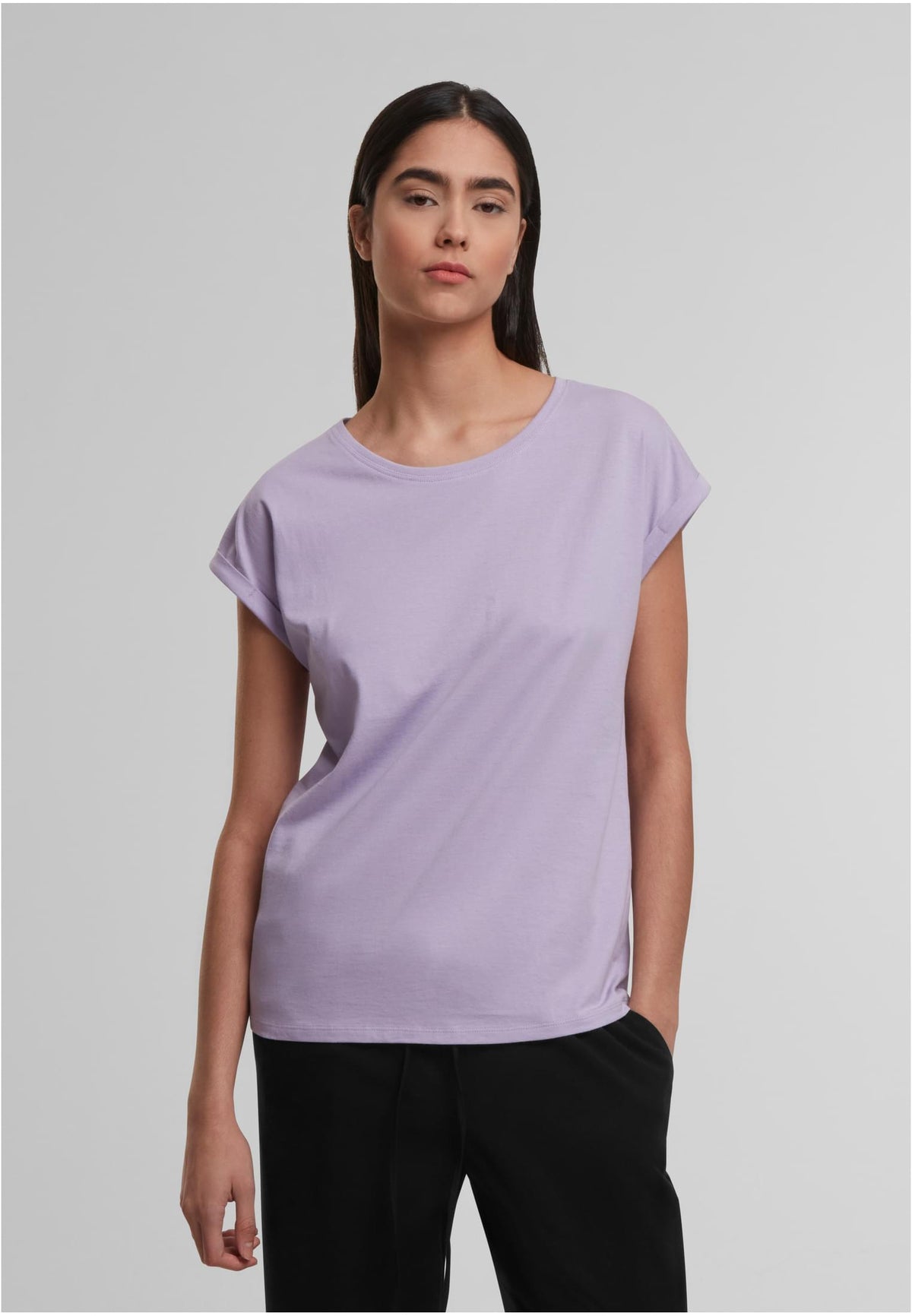 Ladies Regular Extended Shoulder Tee - workoutbrands.com