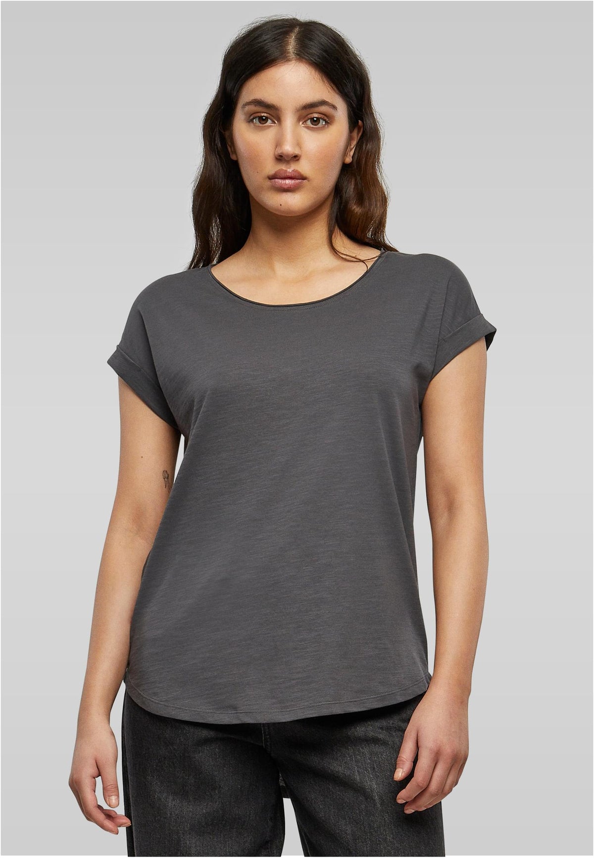 Ladies Long Slub Tee - workoutbrands.com