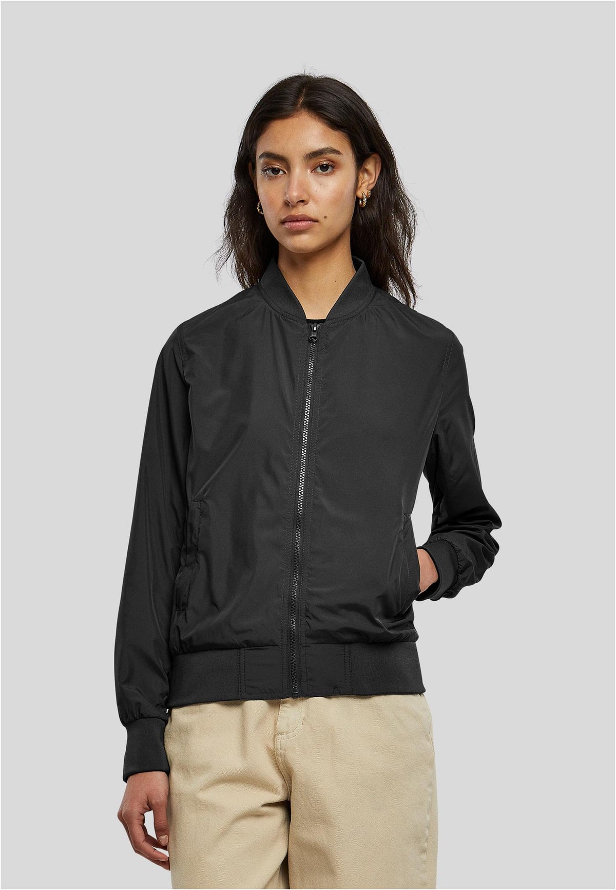 Ladies Bomber Jacket - workoutbrands.com