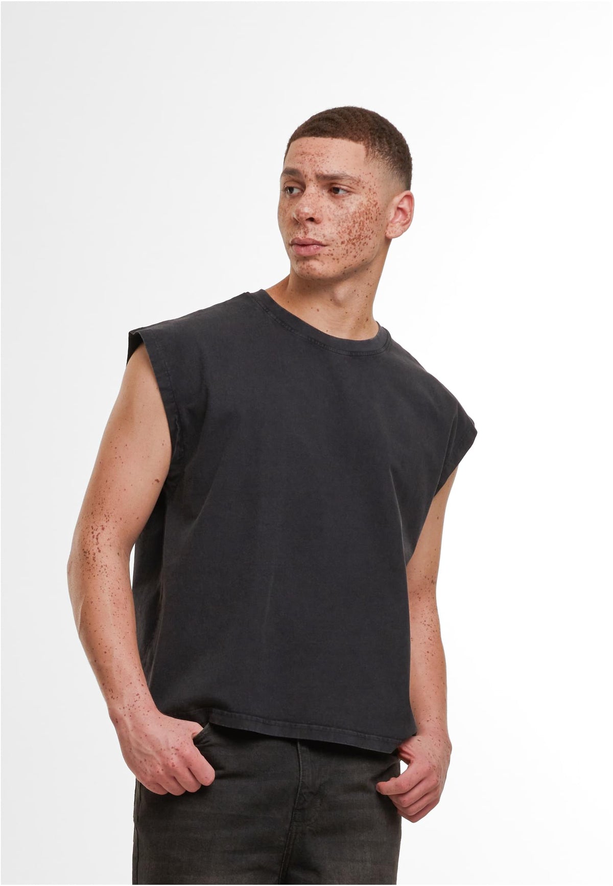 Vintage Cropped Heavy Sleeveless Tee