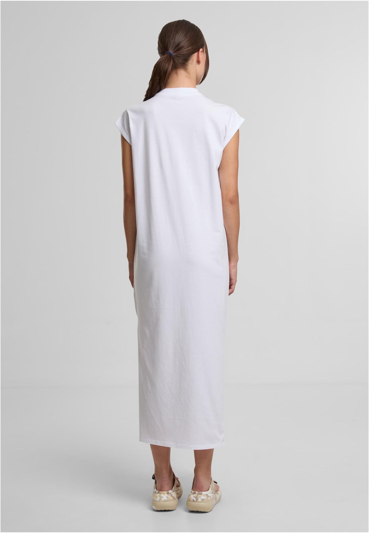 Ladies Long Extended Shoulder Dress - workoutbrands.com