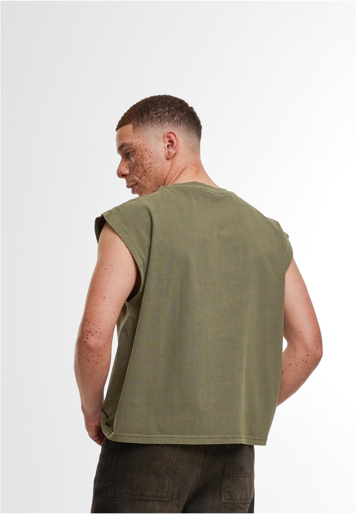 Vintage Cropped Heavy Sleeveless Tee - workoutbrands.com
