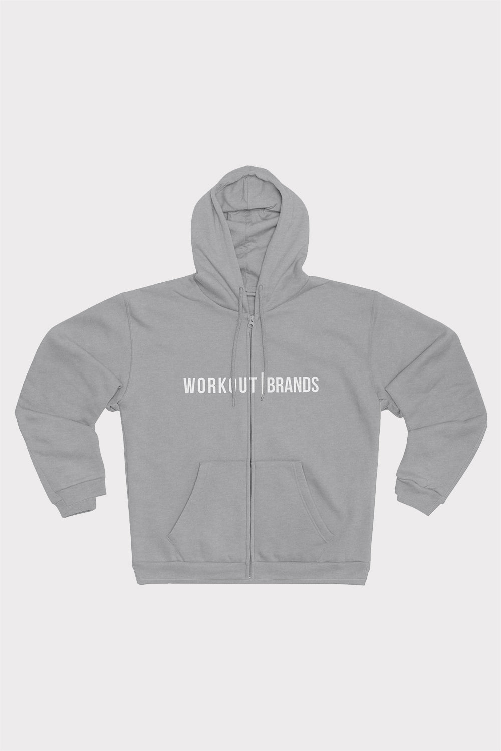 WB Unisex Hooded Zip Sweatshirt - Heather Harmaa